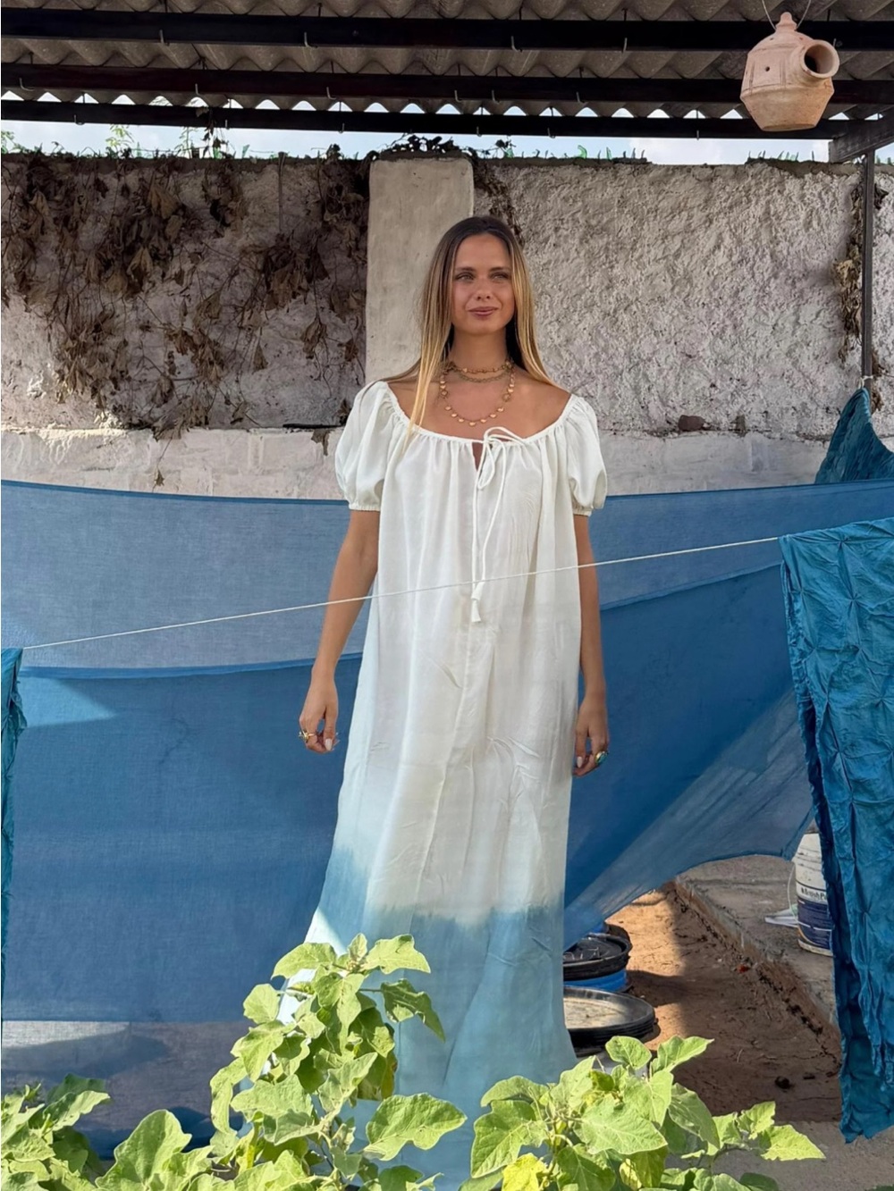 PATHANI DRESS | BHAKTI CREAM - Zazi